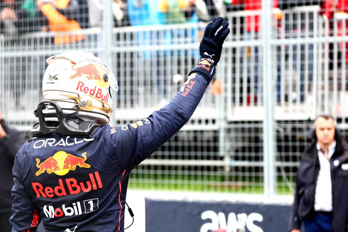 Pole for Max Verstappen (NLD) Red Bull Racing RB18. 18.06.2022. Formula 1 World Championship, Rd 9, Canadian Grand Prix, Montreal, Canada, Qualifying