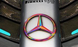 Mercedes emblazons rainbow Star on W13 for 'Pride Month'