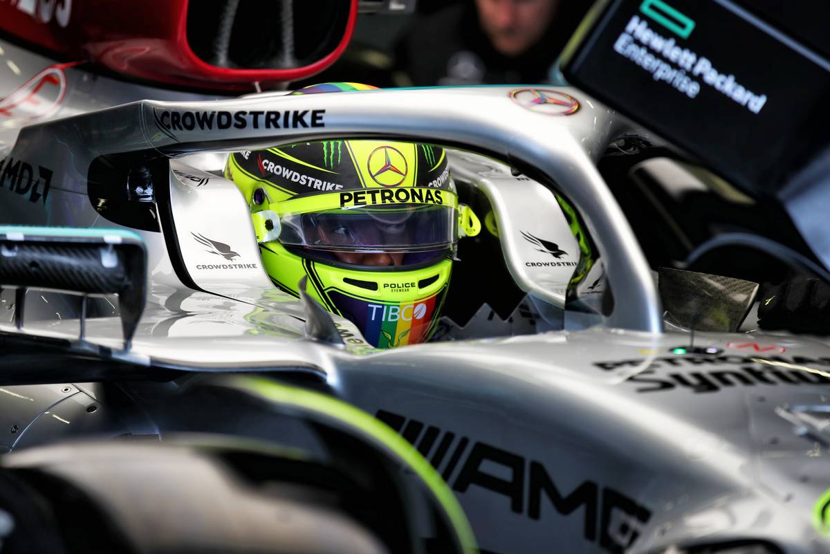Lewis Hamilton (GBR) Mercedes AMG F1 W13. 01.07.2022. Formula 1 World Championship, Rd 10, British Grand Prix, Silverstone, England, Practice