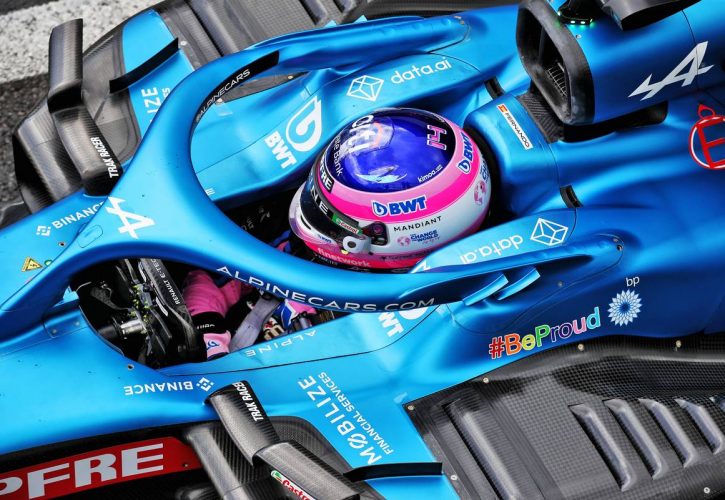 Fernando Alonso (ESP) Alpine F1 Team A522.01.07.2022. Formula 1 World Championship, Rd 10, British Grand Prix, Silverstone, England, Practice