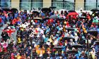 Circuit atmosphere - fans in the grandstand. 02.07.2022. Formula 1 World Championship, Rd 10, British Grand Prix, Silverstone, England, Qualifying