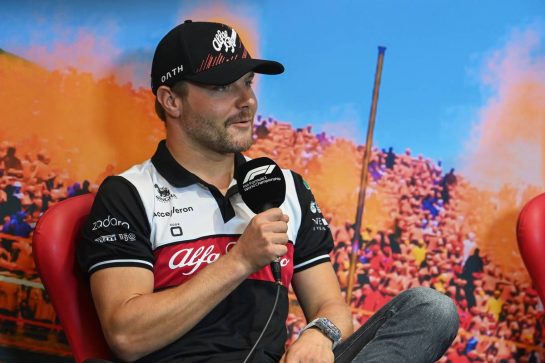 Valtteri Bottas (FIN) Alfa Romeo F1 Team in the FIA Press Conference.
07.07.2022. Formula 1 World Championship, Rd 11, Austrian Grand Prix, Spielberg, Austria, Preparation Day.
- www.xpbimages.com, EMail: requests@xpbimages.com © Copyright: XPB Images