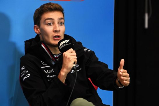 George Russell (GBR) Mercedes AMG F1 in the FIA Press Conference.
07.07.2022. Formula 1 World Championship, Rd 11, Austrian Grand Prix, Spielberg, Austria, Preparation Day.
- www.xpbimages.com, EMail: requests@xpbimages.com © Copyright: XPB Images