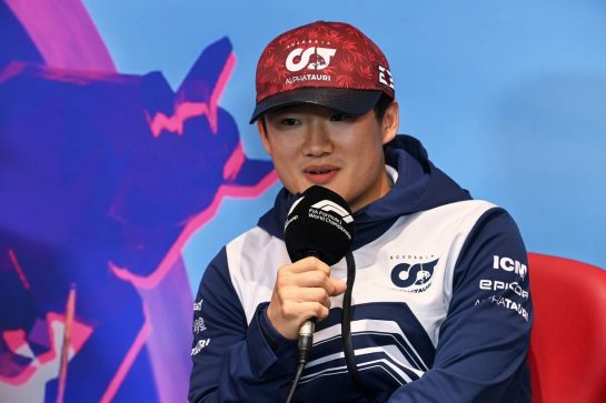 Yuki Tsunoda (JPN) AlphaTauri in the FIA Press Conference.
07.07.2022. Formula 1 World Championship, Rd 11, Austrian Grand Prix, Spielberg, Austria, Preparation Day.
- www.xpbimages.com, EMail: requests@xpbimages.com © Copyright: XPB Images