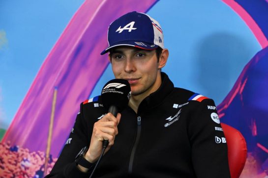 Esteban Ocon (FRA) Alpine F1 Team in the FIA Press Conference.
07.07.2022. Formula 1 World Championship, Rd 11, Austrian Grand Prix, Spielberg, Austria, Preparation Day.
- www.xpbimages.com, EMail: requests@xpbimages.com © Copyright: XPB Images