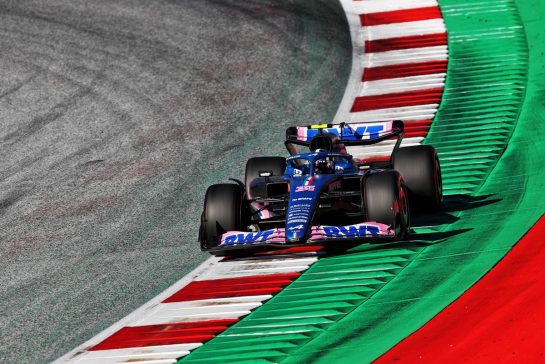 Esteban Ocon (FRA) Alpine F1 Team A522.
08.07.2022. Formula 1 World Championship, Rd 11, Austrian Grand Prix, Spielberg, Austria, Qualifying Day.
- www.xpbimages.com, EMail: requests@xpbimages.com © Copyright: Coates / XPB Images