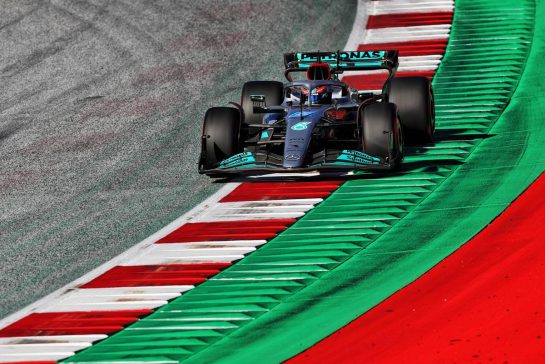 George Russell (GBR) Mercedes AMG F1 W13.
08.07.2022. Formula 1 World Championship, Rd 11, Austrian Grand Prix, Spielberg, Austria, Qualifying Day.
- www.xpbimages.com, EMail: requests@xpbimages.com © Copyright: Coates / XPB Images