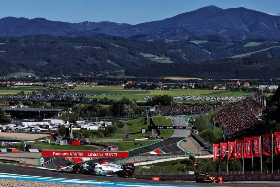 George Russell (GBR) Mercedes AMG F1 W13.
08.07.2022. Formula 1 World Championship, Rd 11, Austrian Grand Prix, Spielberg, Austria, Qualifying Day.
- www.xpbimages.com, EMail: requests@xpbimages.com © Copyright: Bearne / XPB Images