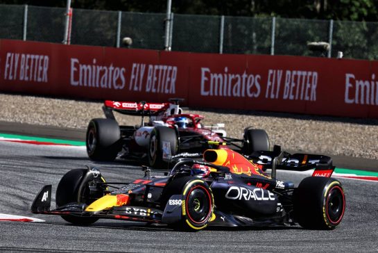 Sergio Perez (MEX) Red Bull Racing RB18.
09.07.2022. Formula 1 World Championship, Rd 11, Austrian Grand Prix, Spielberg, Austria, Sprint Day.
- www.xpbimages.com, EMail: requests@xpbimages.com © Copyright: Batchelor / XPB Images