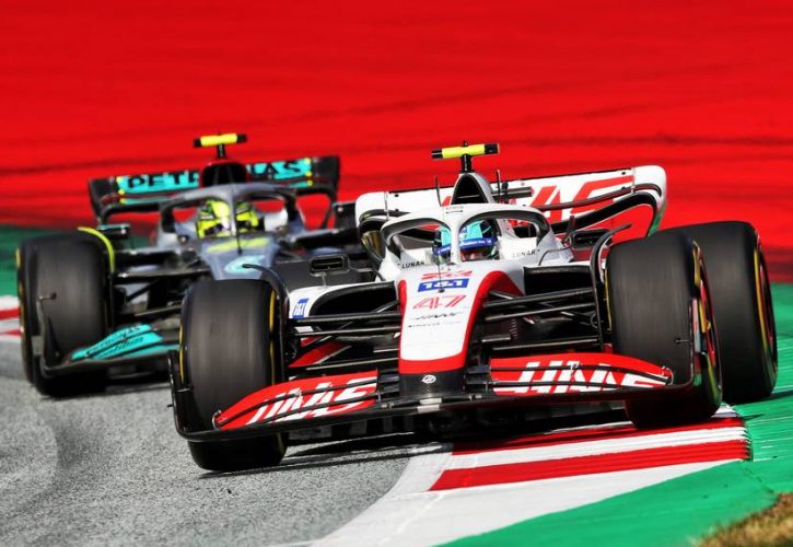 Mick Schumacher (GER) Haas VF-22. 09.07.2022. Formula 1 World Championship, Rd 11, Austrian Grand Prix, Spielberg, Austria, Sprint