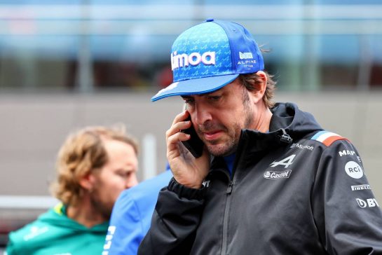 Fernando Alonso (ESP) Alpine F1 Team on the drivers parade.
10.07.2022. Formula 1 World Championship, Rd 11, Austrian Grand Prix, Spielberg, Austria, Race Day.
- www.xpbimages.com, EMail: requests@xpbimages.com © Copyright: Batchelor / XPB Images