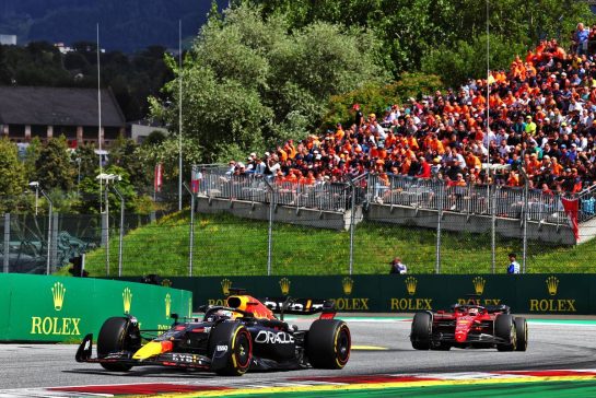 Max Verstappen (NLD) Red Bull Racing RB18.
10.07.2022. Formula 1 World Championship, Rd 11, Austrian Grand Prix, Spielberg, Austria, Race Day.
- www.xpbimages.com, EMail: requests@xpbimages.com © Copyright: Batchelor / XPB Images