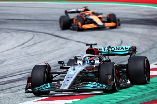 George Russell (GBR) Mercedes AMG F1 W13.
10.07.2022. Formula 1 World Championship, Rd 11, Austrian Grand Prix, Spielberg, Austria, Race Day.
- www.xpbimages.com, EMail: requests@xpbimages.com © Copyright: Charniaux / XPB Images