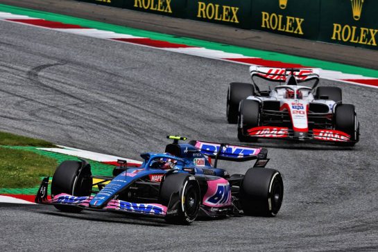 Esteban Ocon (FRA) Alpine F1 Team A522.
10.07.2022. Formula 1 World Championship, Rd 11, Austrian Grand Prix, Spielberg, Austria, Race Day.
- www.xpbimages.com, EMail: requests@xpbimages.com © Copyright: Batchelor / XPB Images