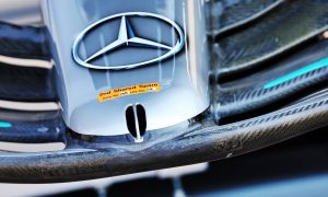 Mercedes showcases French GP updated W13 nose design