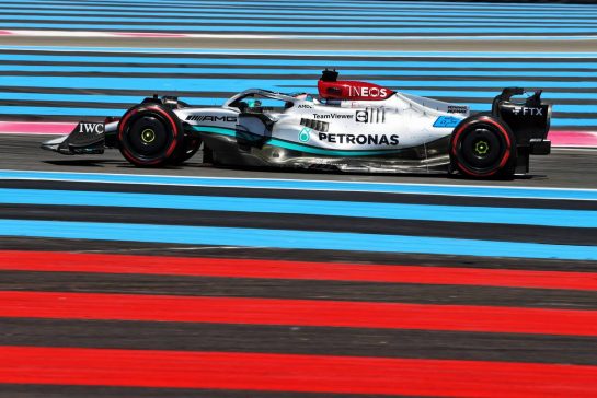 George Russell (GBR) Mercedes AMG F1 W13.
22.07.2022. Formula 1 World Championship, Rd 12, French Grand Prix, Paul Ricard, France, Practice Day.
- www.xpbimages.com, EMail: requests@xpbimages.com © Copyright: Moy / XPB Images