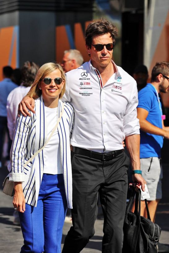(L to R): Susie Wolff (GBR) with her husband Toto Wolff (GER) Mercedes AMG F1 Shareholder and Executive Director.
24.07.2022. Formula 1 World Championship, Rd 12, French Grand Prix, Paul Ricard, France, Race Day.
- www.xpbimages.com, EMail: requests@xpbimages.com © Copyright: Moy / XPB Images