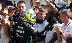 Dehydrated Hamilton delighted by 'great result' in France