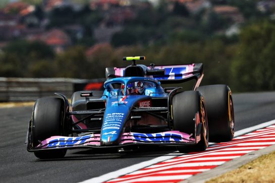 Esteban Ocon (FRA) Alpine F1 Team A522.
29.07.2022. Formula 1 World Championship, Rd 13, Hungarian Grand Prix, Budapest, Hungary, Practice Day.
- www.xpbimages.com, EMail: requests@xpbimages.com © Copyright: Moy / XPB Images