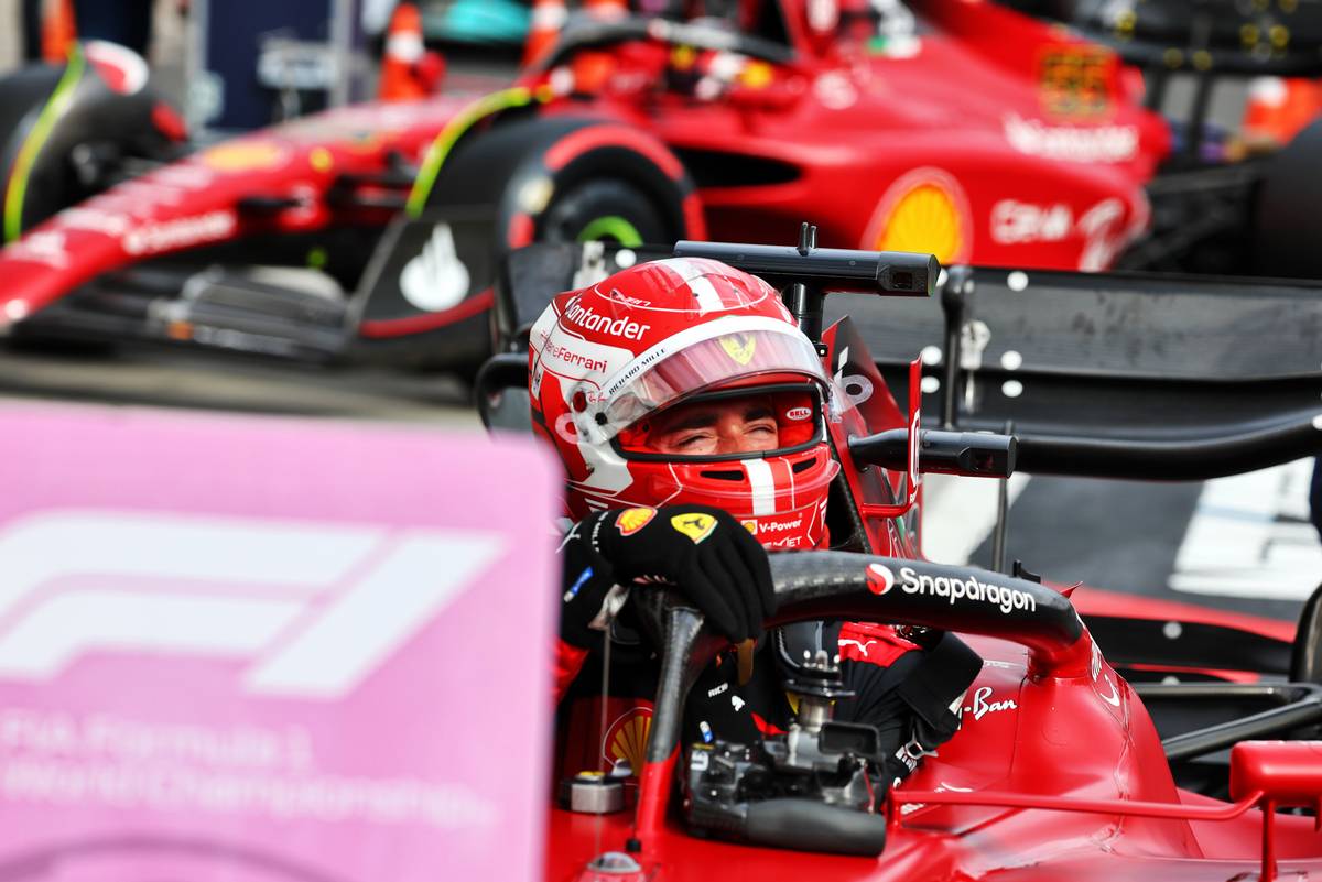 Charles Leclerc (MON) Ferrari F1-75 in qualifying parc ferme. 30.07.2022. Formula 1 World Championship, Rd 13, Hungarian Grand Prix, Budapest, Hungary, Qualifying