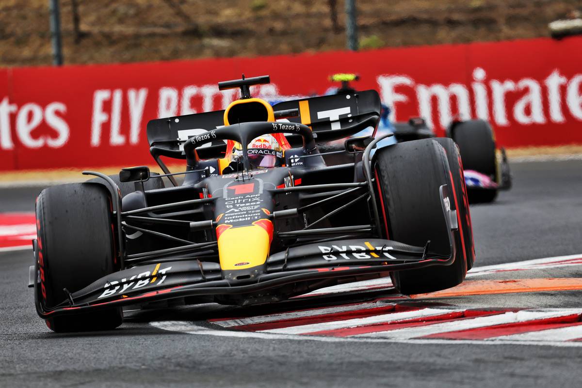 Max Verstappen (NLD) Red Bull Racing RB18. 31.07.2022. Formula 1 World Championship, Rd 13, Hungarian Grand Prix, Budapest, Hungary, Race