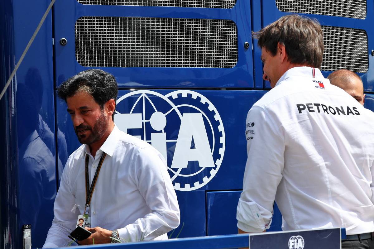 Mohammed Bin Sulayem (UAE) FIA President and Toto Wolff (GER) Mercedes AMG F1 Shareholder and Executive Director. 29.07.2022. Formula 1 World Championship, Rd 13, Hungarian Grand Prix, Budapest, Hungary, Practice