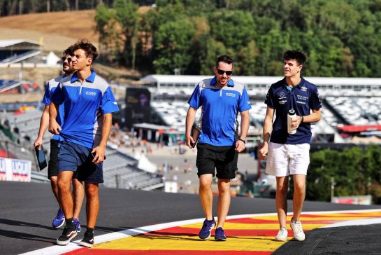 Logan Sargeant (USA) Williams Racing Academy Driver walks the circuit.
25.08.2022. Formula 1 World Championship, Rd 14, Belgian Grand Prix, Spa Francorchamps, Belgium, Preparation Day.
- www.xpbimages.com, EMail: requests@xpbimages.com © Copyright: Moy / XPB Images