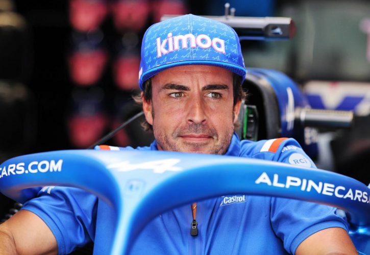 Fernado Alonso (ESP) Alpine F1 Team. 25.08.2022. Formula 1 World Championship, Rd 14, Belgian Grand Prix, Spa Francorchamps, Belgium, Prep
