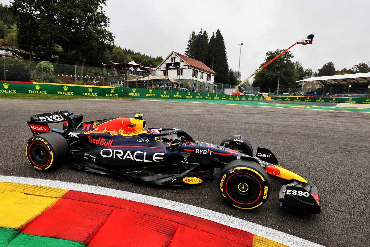 Sergio Perez (MEX) Red Bull Racing RB18. 26.08.2022. Formula 1 World Championship, Rd 14, Belgian Grand Prix, Spa Francorchamps, Belgium, Practice