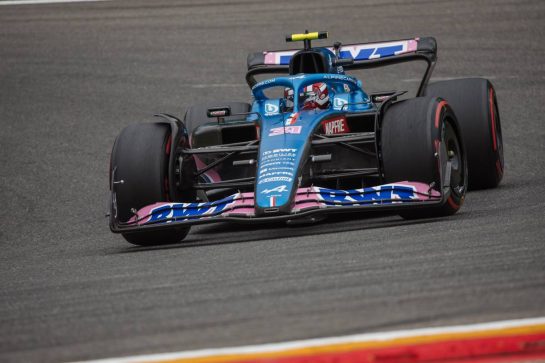 Esteban Ocon (FRA) Alpine F1 Team A522.
27.08.2022. Formula 1 World Championship, Rd 14, Belgian Grand Prix, Spa Francorchamps, Belgium, Qualifying Day.
- www.xpbimages.com, EMail: requests@xpbimages.com © Copyright: Bearne / XPB Images