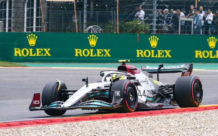 Lewis Hamilton (GBR) Mercedes AMG F1 W13. 27.08.2022. Formula 1 World Championship, Rd 14, Belgian Grand Prix, Spa F