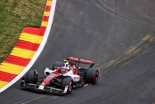 Guanyu Zhou (CHN) Alfa Romeo F1 Team C42.
27.08.2022. Formula 1 World Championship, Rd 14, Belgian Grand Prix, Spa Francorchamps, Belgium, Qualifying Day.
- www.xpbimages.com, EMail: requests@xpbimages.com © Copyright: Moy / XPB Images