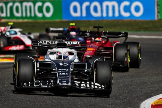 Pierre Gasly (FRA) AlphaTauri AT03.
28.08.2022. Formula 1 World Championship, Rd 14, Belgian Grand Prix, Spa Francorchamps, Belgium, Race Day.
- www.xpbimages.com, EMail: requests@xpbimages.com © Copyright: Coates / XPB Images