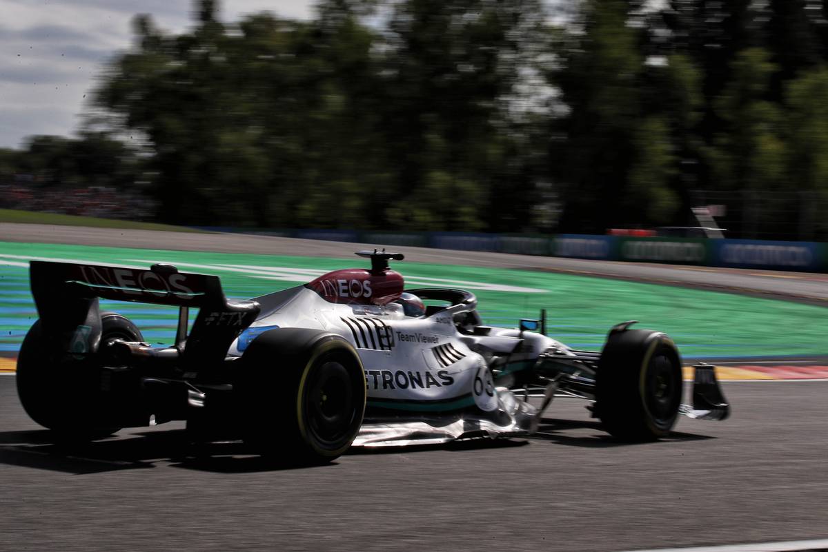 George Russell (GBR) Mercedes AMG F1 W13. 28.08.2022. Formula 1 World Championship, Rd 14, Belgian Grand Prix, Spa Francorchamps, Belgium, Race