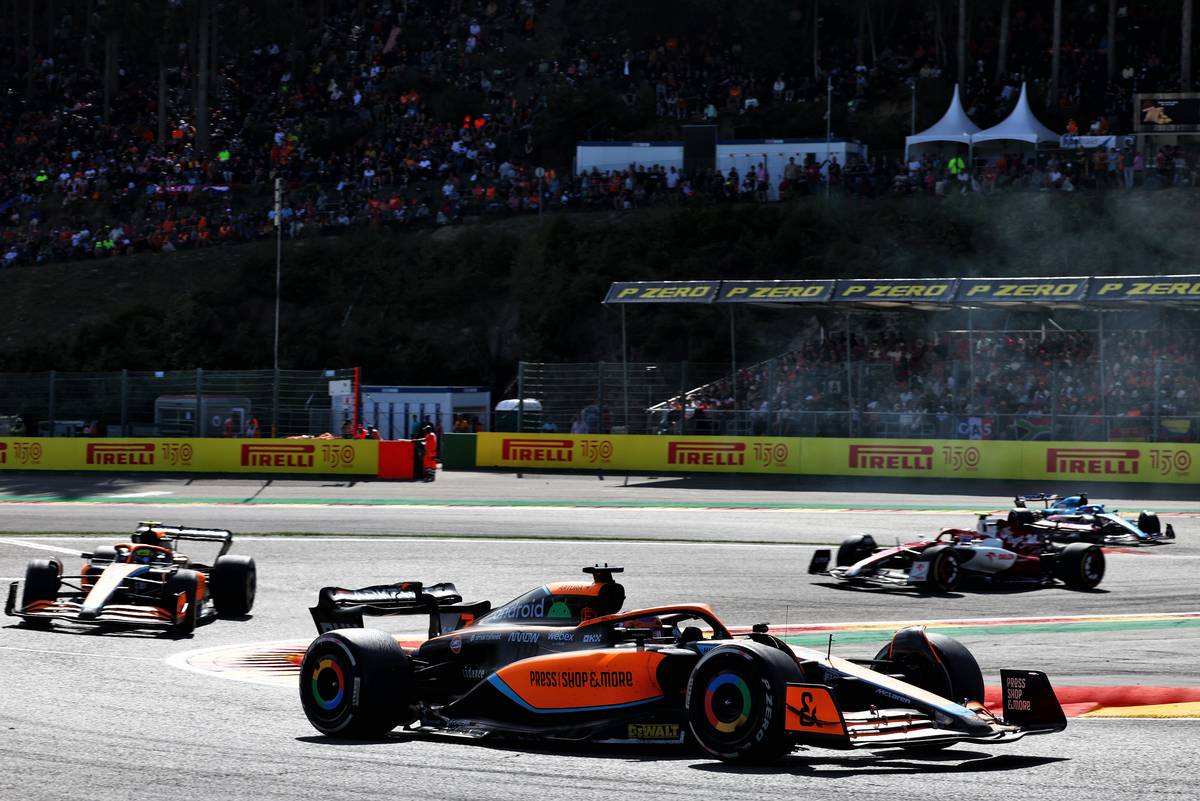 Daniel Ricciardo (AUS) McLaren MCL36. 28.08.2022. Formula 1 World Championship, Rd 14, Belgian Grand Prix, Spa Francorchamps, Belgium, Race