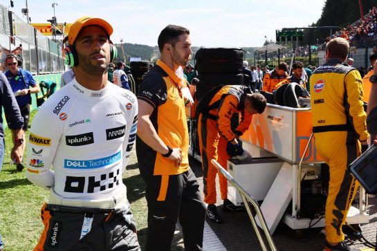 Daniel Ricciardo (AUS) McLaren MCL36.28.08.2022. Formula 1 World Championship, Rd 14, Belgian Grand Prix, Spa Francorchamps, Belgium, Race Day.- www.xpbimages.com, EMail: requests@xpbimages.com © Copyright: Batchelor / XPB Images