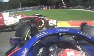 Latifi suspects 'marbles' from support races caused early spin