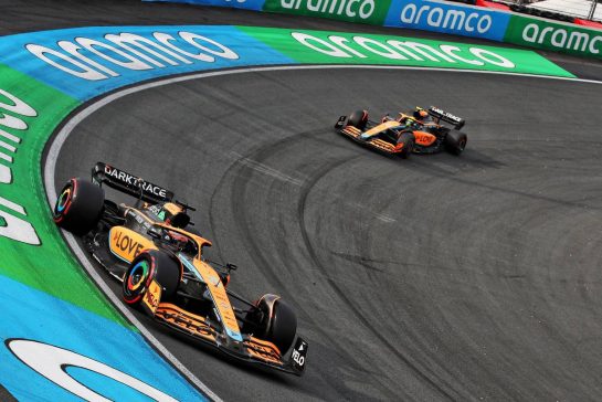 Daniel Ricciardo (AUS) McLaren MCL36.
04.09.2022. Formula 1 World Championship, Rd 14, Dutch Grand Prix, Zandvoort, Netherlands, Race Day.
 - www.xpbimages.com, EMail: requests@xpbimages.com © Copyright: Coates / XPB Images