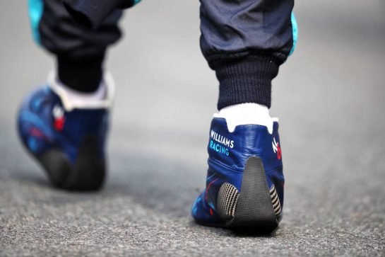 Nicholas Latifi (CDN) Williams Racing - racing boots.
04.09.2022. Formula 1 World Championship, Rd 14, Dutch Grand Prix, Zandvoort, Netherlands, Race Day.
 - www.xpbimages.com, EMail: requests@xpbimages.com © Copyright: Coates / XPB Images