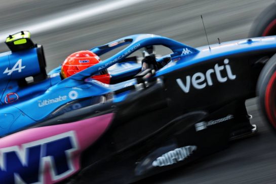 Esteban Ocon (FRA) Alpine F1 Team A522.
09.09.2022. Formula 1 World Championship, Rd 16, Italian Grand Prix, Monza, Italy, Practice Day.
- www.xpbimages.com, EMail: requests@xpbimages.com © Copyright: Bearne / XPB Images
