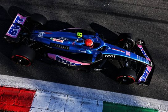 Esteban Ocon (FRA) Alpine F1 Team A522.
09.09.2022. Formula 1 World Championship, Rd 16, Italian Grand Prix, Monza, Italy, Practice Day.
- www.xpbimages.com, EMail: requests@xpbimages.com © Copyright: Bearne / XPB Images