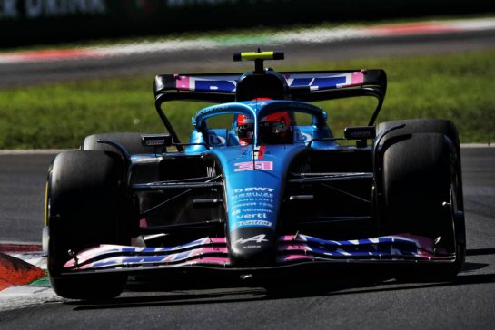 Esteban Ocon (FRA) Alpine F1 Team A522.
10.09.2022. Formula 1 World Championship, Rd 16, Italian Grand Prix, Monza, Italy, Qualifying Day.
- www.xpbimages.com, EMail: requests@xpbimages.com © Copyright: Coates / XPB Images