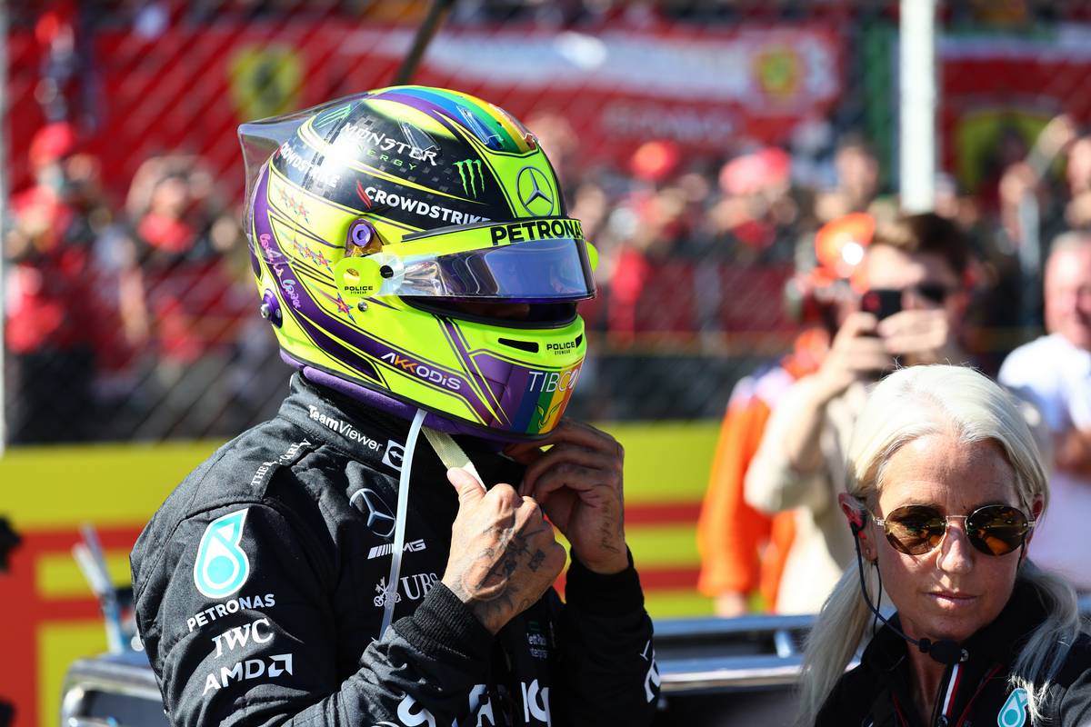 Lewis Hamilton (GBR) Mercedes AMG F1 W13. 11.09.2022. Formula 1 World Championship, Rd 16, Italian Grand Prix, Monza, Italy, Race