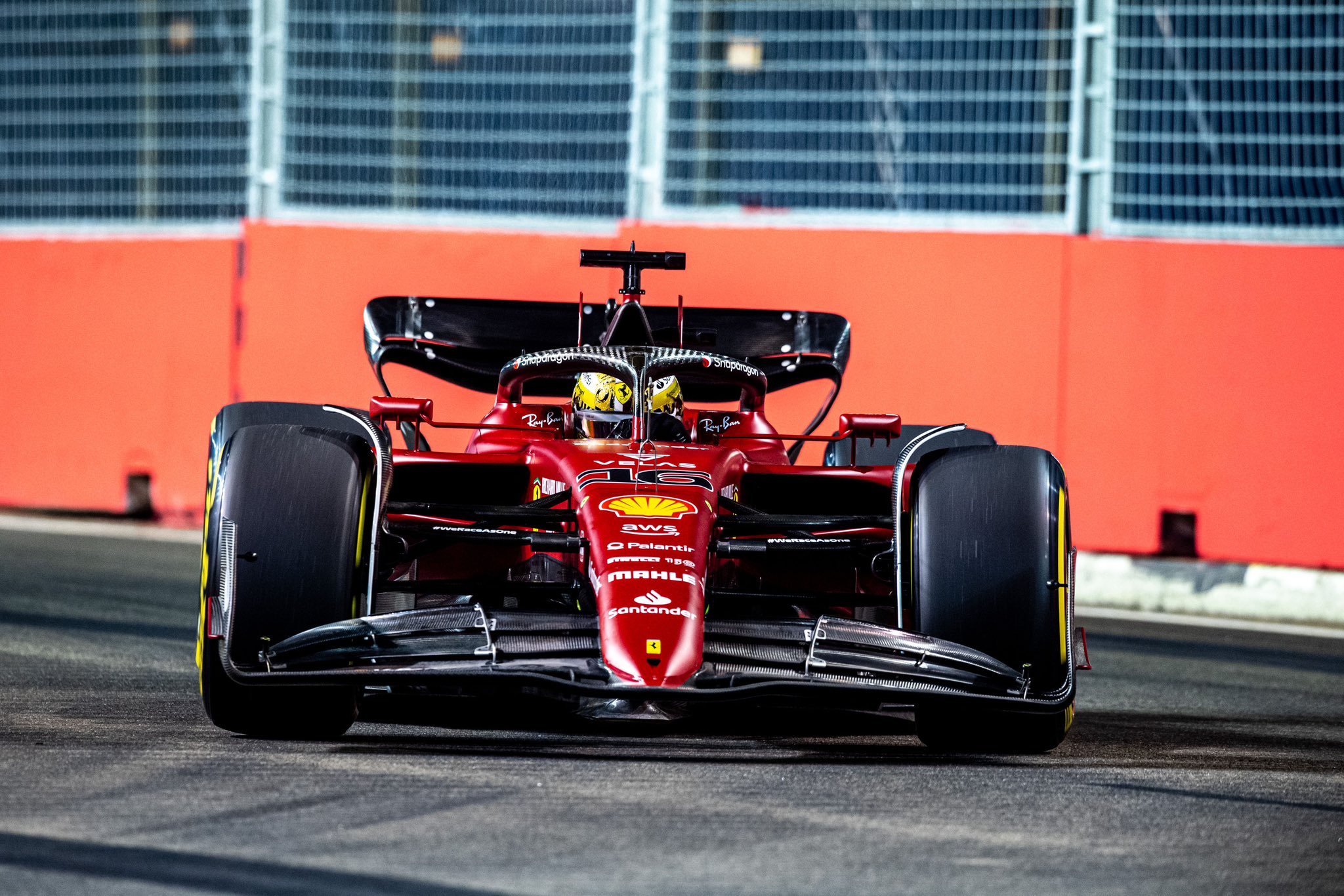 Charles Leclerc in action - Singapore Grand Prix - October 2 2022