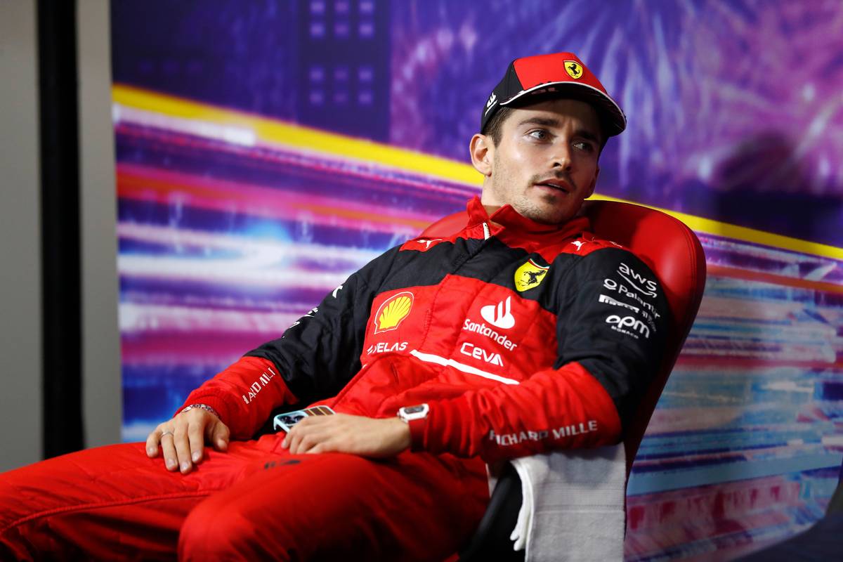 Charles Leclerc (MON) Ferrari in the post race FIA Press Conference. 02.10.2022. Formula 1 World Championship, Rd 17, Singapore Grand Prix, Marina Bay Street Circuit, Singapore, Race