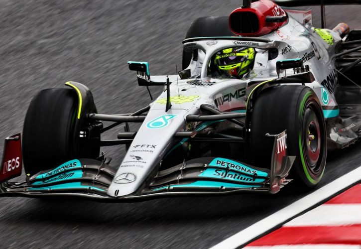 Lewis Hamilton (GBR) Mercedes AMG F1 W13. 07.10.2022. Formula 1 World Championship, Rd 18, Japanese Grand Prix, Suzuka, Japan, Practice