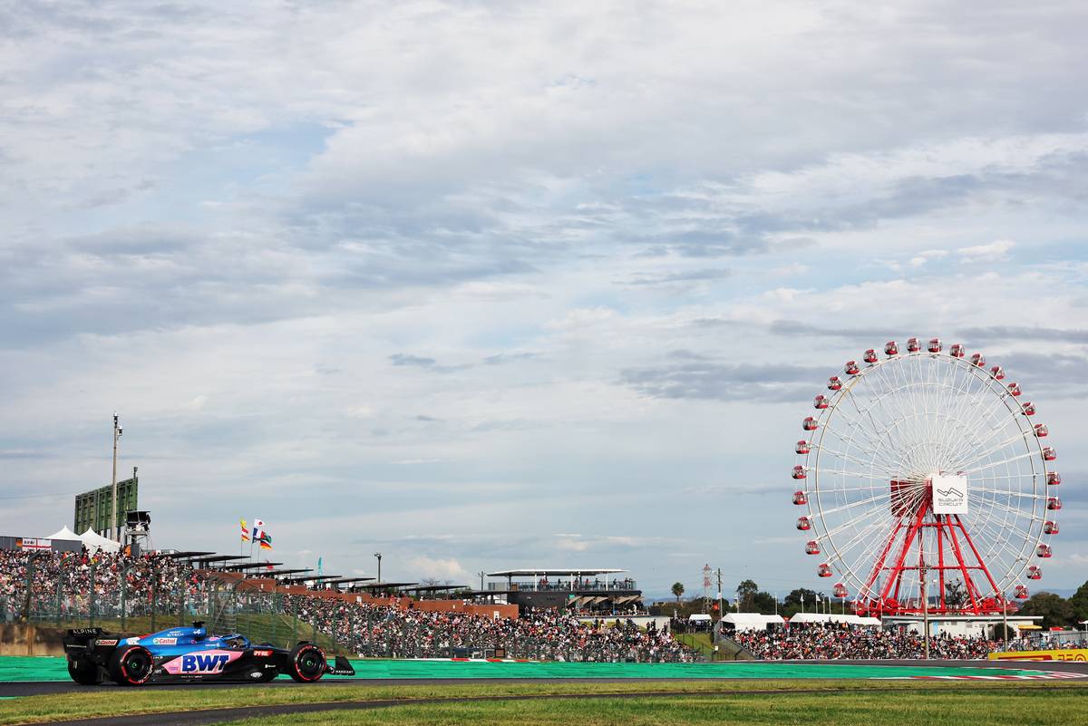 Fernando Alonso (ESP) Alpine F1 Team A522. 08.10.2022. Formula 1 World Championship, Rd 18, Japanese Grand Prix, Suzuka, Japan, Qualifying