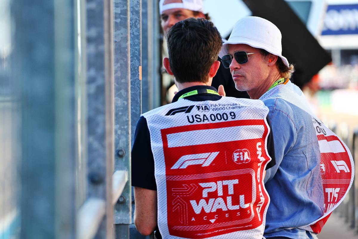 Brad Pitt (USA) Actor. 21.10.2022. Formula 1 World Championship, Rd 19, United States Grand Prix, Austin, Texas, USA, Practice