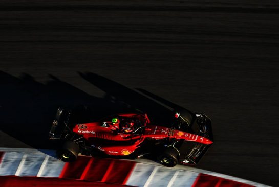 Carlos Sainz Jr (ESP) Ferrari F1-75.
21.10.2022. Formula 1 World Championship, Rd 19, United States Grand Prix, Austin, Texas, USA, Practice Day.
 - www.xpbimages.com, EMail: requests@xpbimages.com © Copyright: Coates / XPB Images