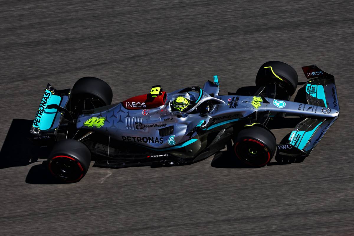 Lewis Hamilton (GBR) Mercedes AMG F1 W13. 22.10.2022. Formula 1 World Championship, Rd 19, United States Grand Prix, Austin, Texas, USA, Qualifying